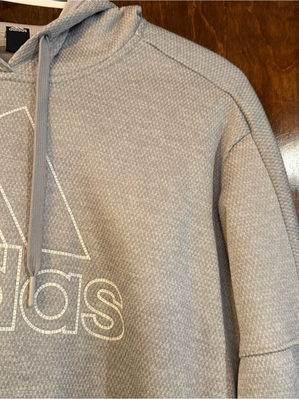 Adidas ClimaWarm Gray Cropped Hoodie Women’s Large Athleisure